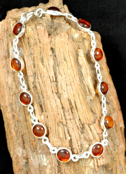 Schönes Filigranes Armband in Silber 925 - Bernstein